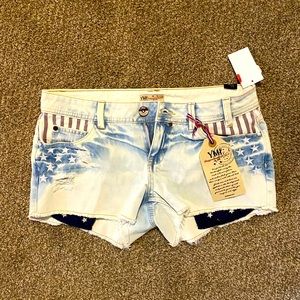 YMI distressed patriotic SHORTS